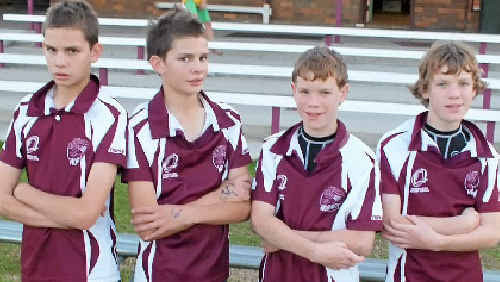 Gareth and Jacob Polzen (left) and James and Lewis Taylor will have opponents doing a double take in the today’s finals. Gareth and Jacob Polzen (left) and James and Lewis Taylor will have opponents doing a double take in the today’s finals.